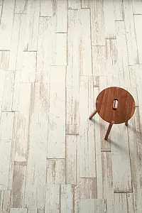 Effect houtlook, Kleur witte, Basistegels, Ongeglazuurd porseleinen steengoed, 30x120 cm, Oppervlak mat